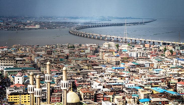 Modern skyline of Lagos