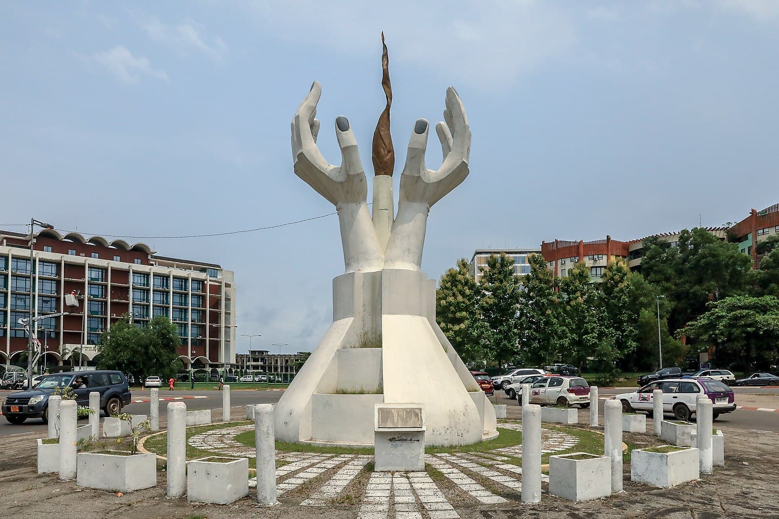 The Flame of Peace sculpture