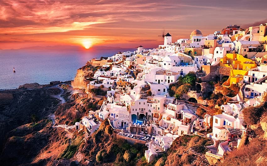 White Houses, Santorini, Greece