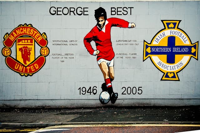 George Best Mural